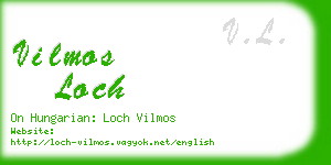 vilmos loch business card